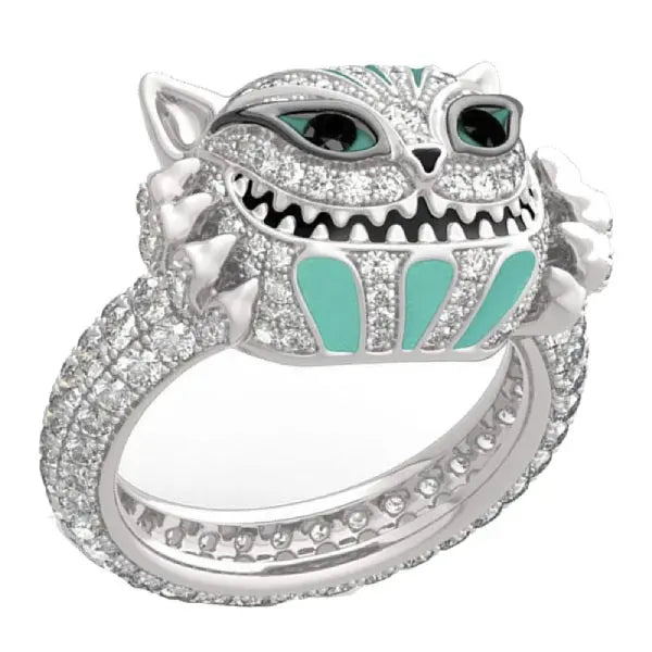 Bague de Chat du Cheshire (Argent) Vraiment-chat