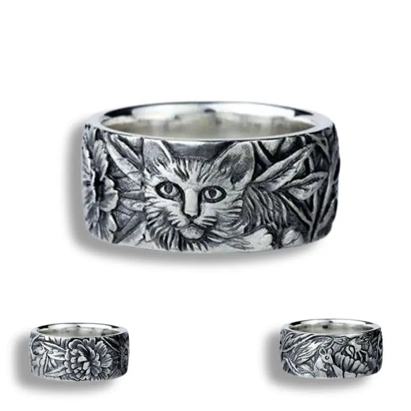 Bague Chat Gothique - Vraiment-chat