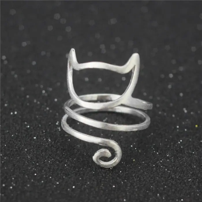 Bague Chat Minimaliste (Argent) Vraiment-chat