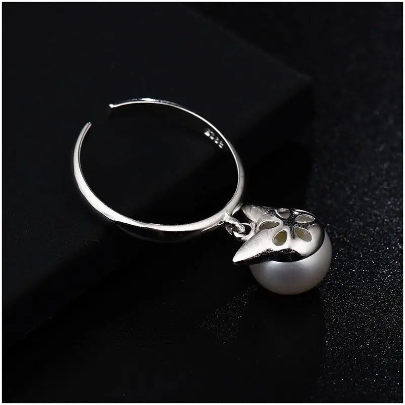 Bague Chat à la Perle Vraiment-chat