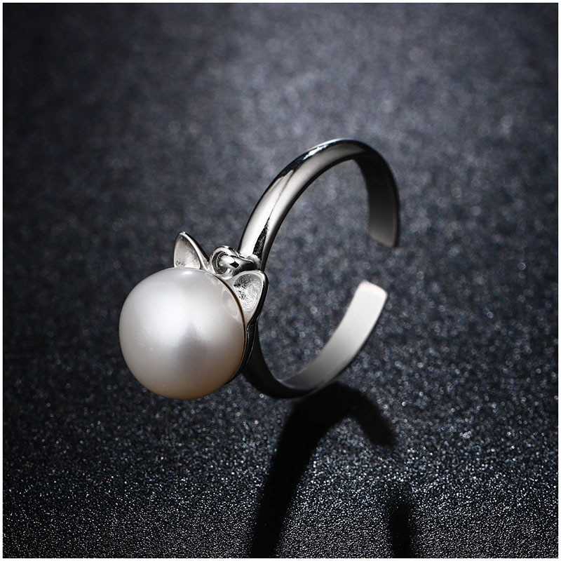 Bague Chat à la Perle Vraiment-chat