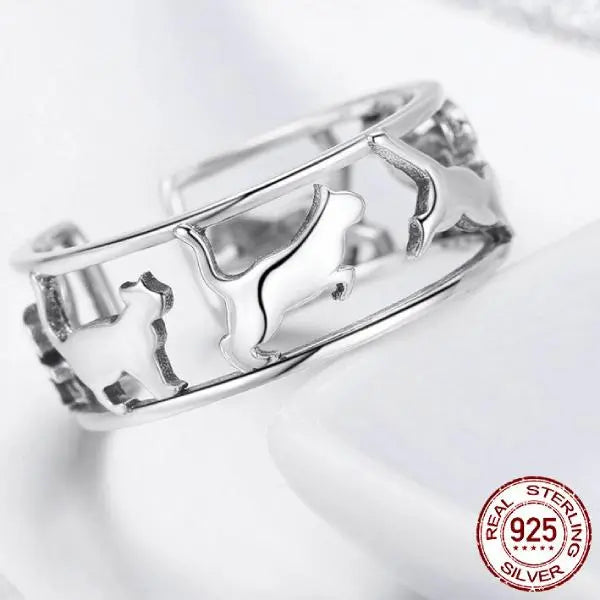 Bague Motif Chat (argent) - Vraiment-chat
