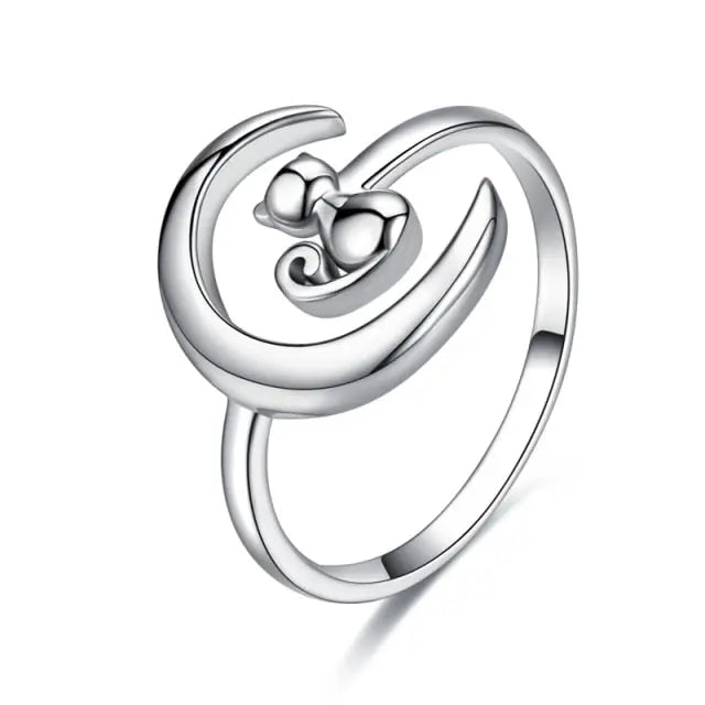 Bague Chat sur la Lune Vraiment-chat