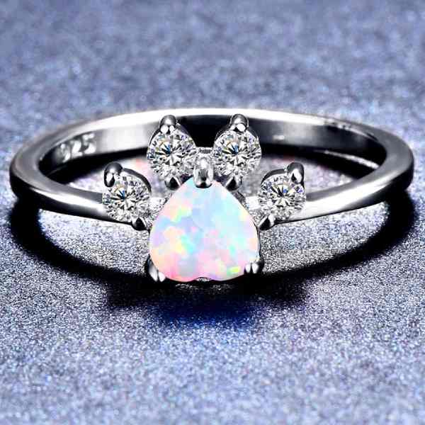 Bague Fiançaille Chat (Argent) - Vraiment-chat