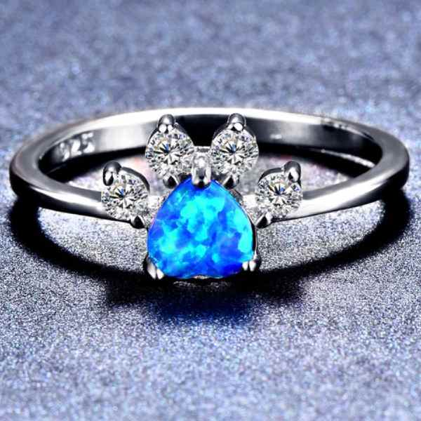 Bague Fiançaille Chat (Argent) - Vraiment-chat
