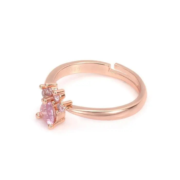 Bague Empreinte de Patte Chat Rosideria - Vraiment-chat