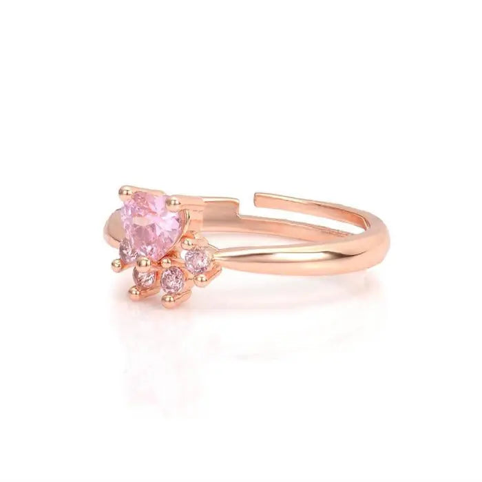 Bague Empreinte de Patte Chat Rosideria - Vraiment-chat