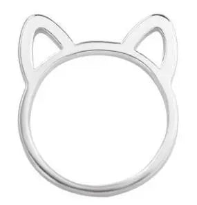 Bague Oreilles de Chat (Acier) - Vraiment-chat