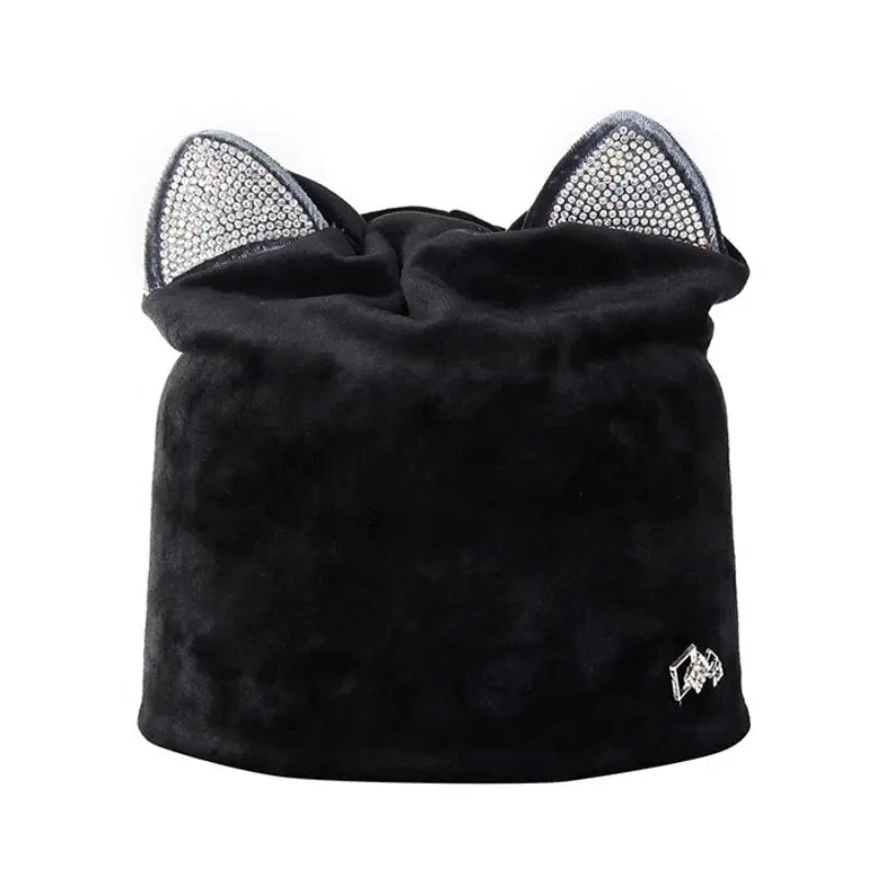 Bonnet Chat Velours - Vraiment-chat