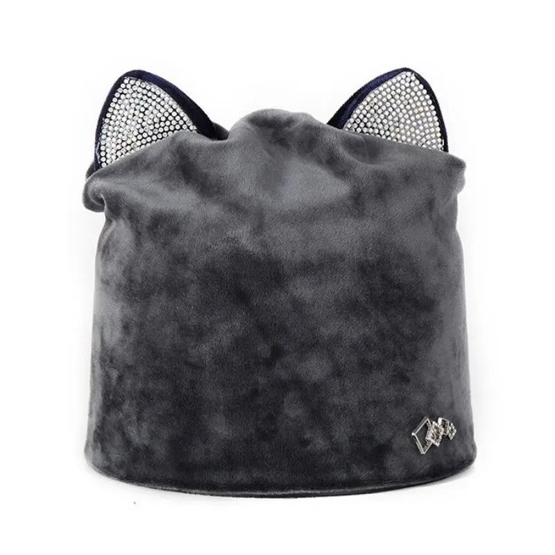 Bonnet Chat Velours - Vraiment-chat