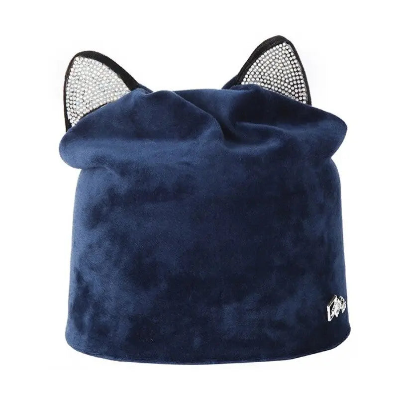 Bonnet Chat Velours - Vraiment-chat