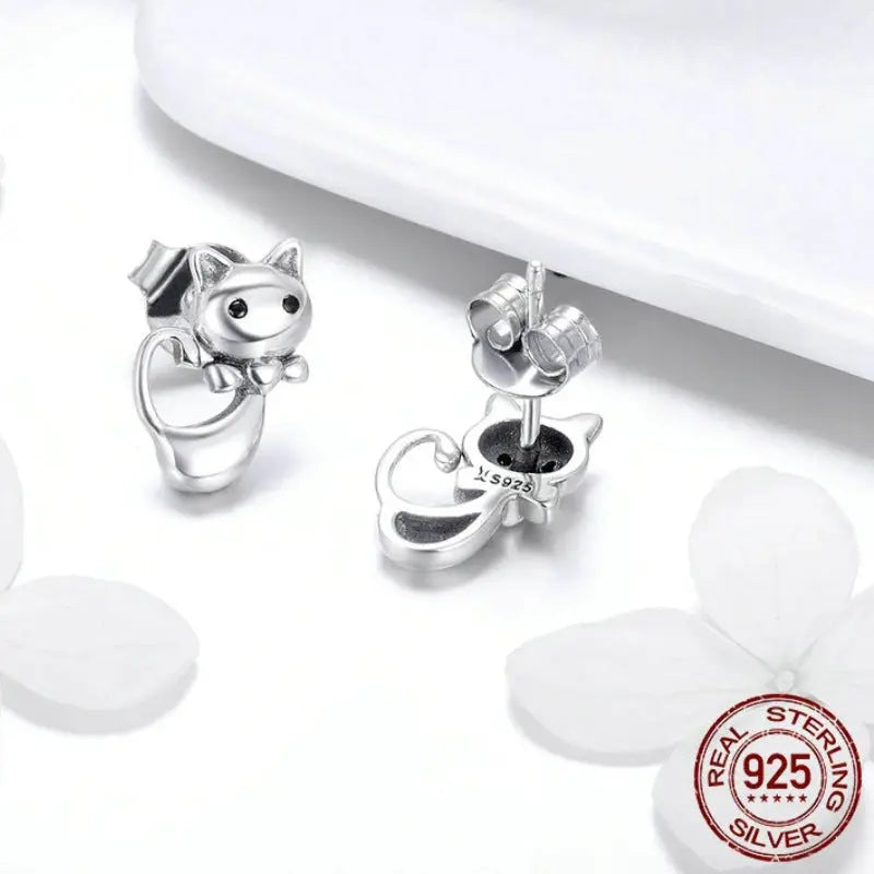 Boucles d'oreilles chat 3d - Vraiment-chat