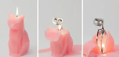 Bougie Chat Squelette - Vraiment-chat