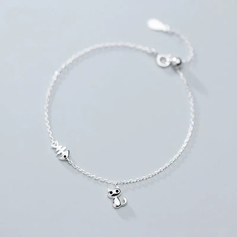 Bracelet Chat et Arêtes de Poisson - Vraiment-chat