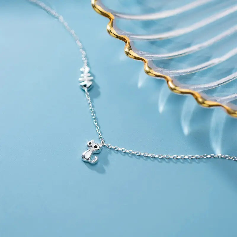 Bracelet Chat et Arêtes de Poisson - Vraiment-chat