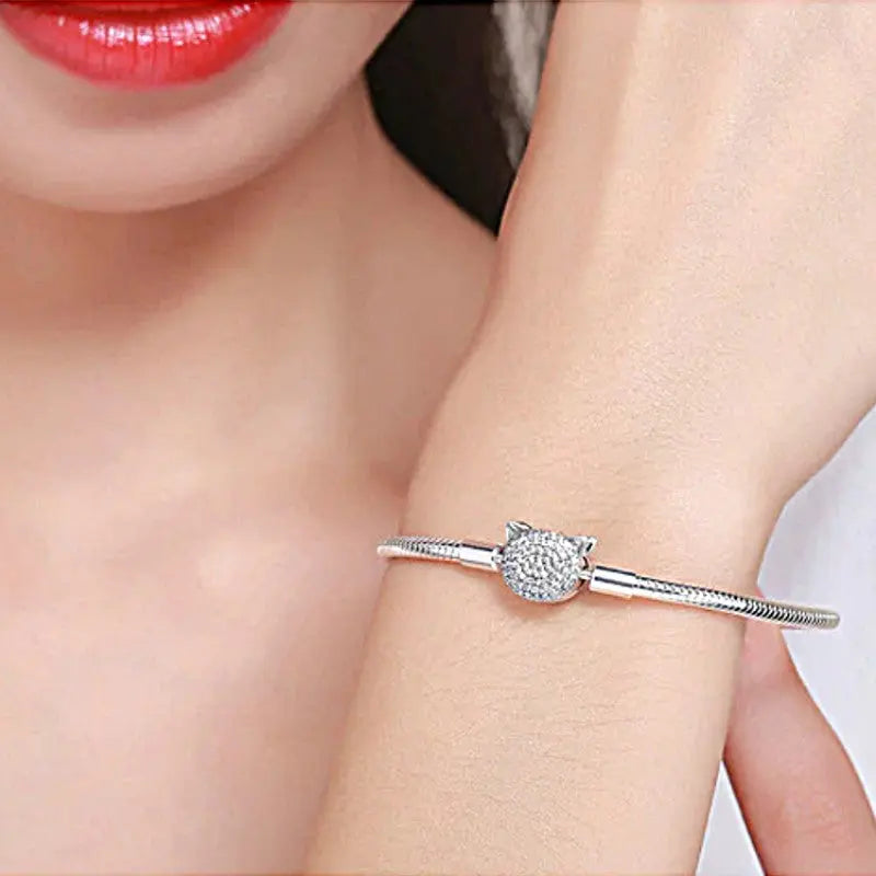 Bracelet Chat pour Charms (Argent) - Vraiment-chat