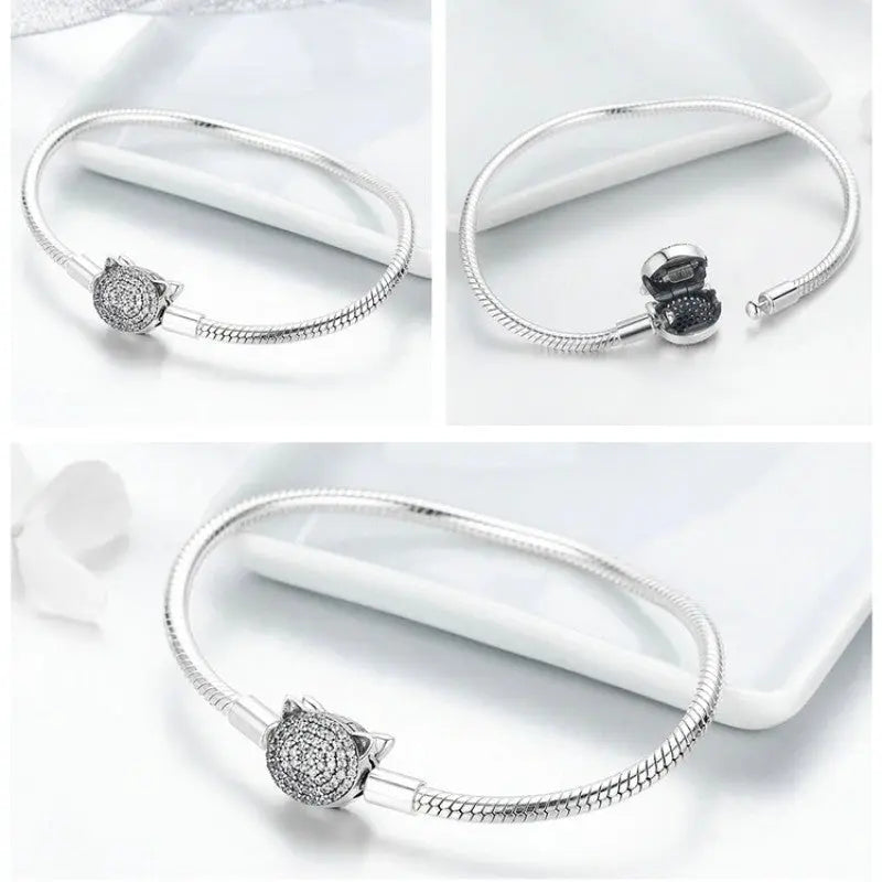 Bracelet Chat pour Charms (Argent) - Vraiment-chat