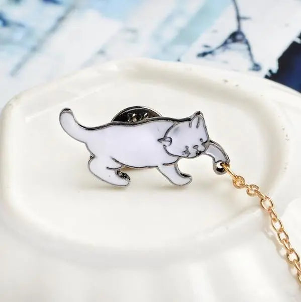Le Pins Chat Pendule - Vraiment-chat