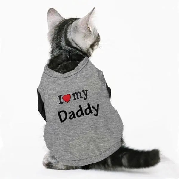 Pull pour chat I love Mommy Daddy - Vraiment-chat