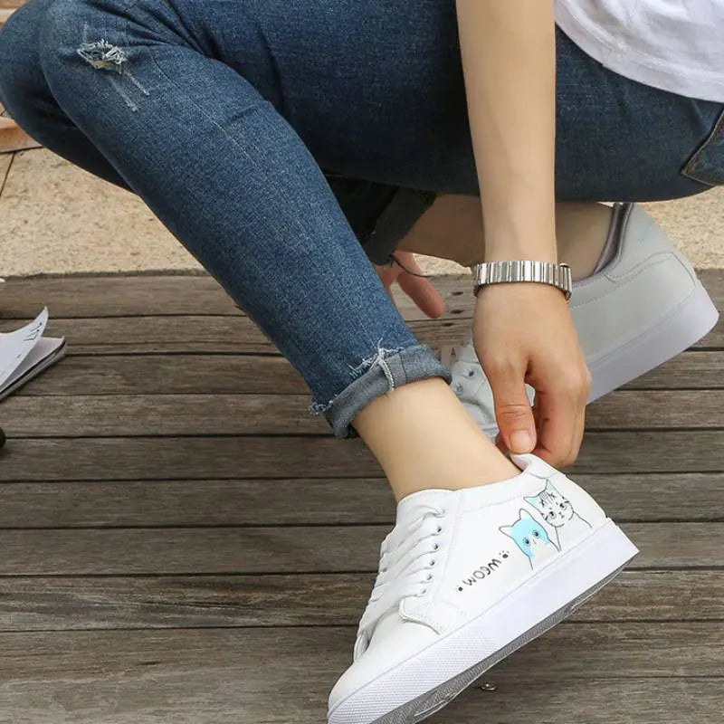 Chausse Femme à Motif Chat MEOW - Vraiment-chat