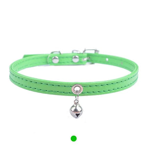 Collier Chat en cuir avec Clochette - Vraiment-chat