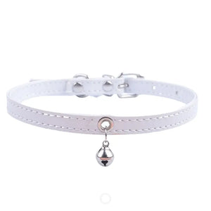 Collier Chat en cuir avec Clochette - Vraiment-chat