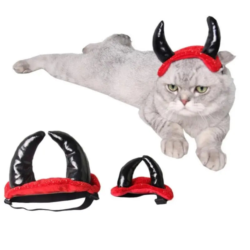 Déguisement pour Chat <br/>Cornes de Diable - Vraiment-chat
