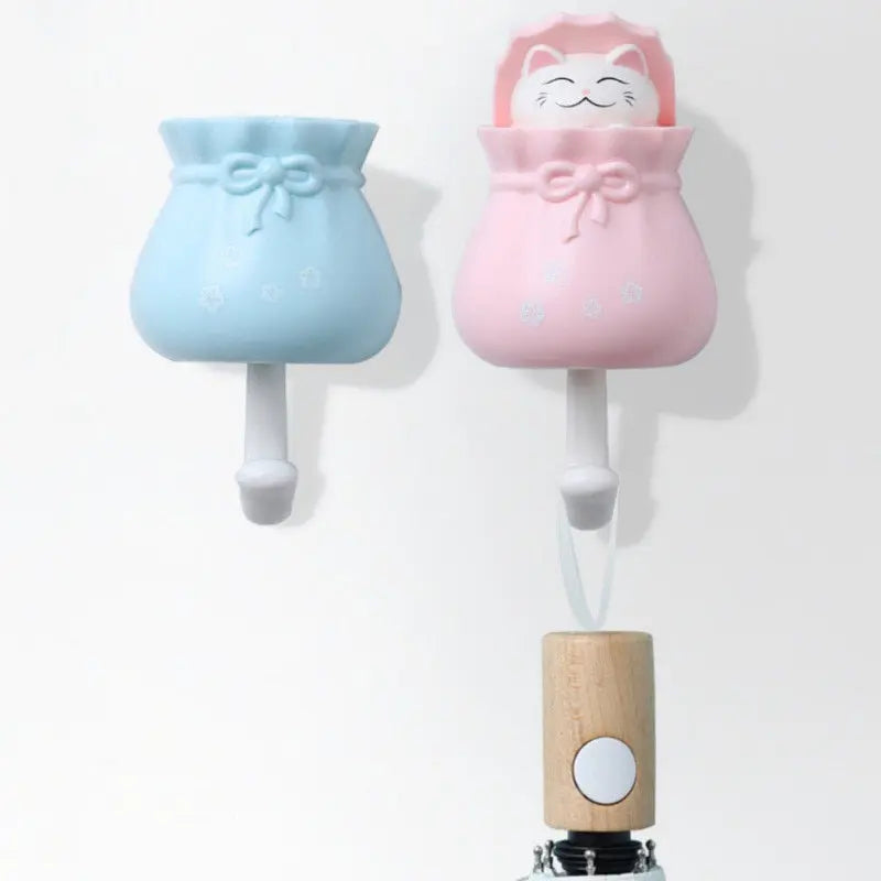 parapluie sur crochet mural chat - vraiment-chat