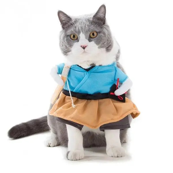 Déguisement chat fille en Uniforme - Vraiment-chat