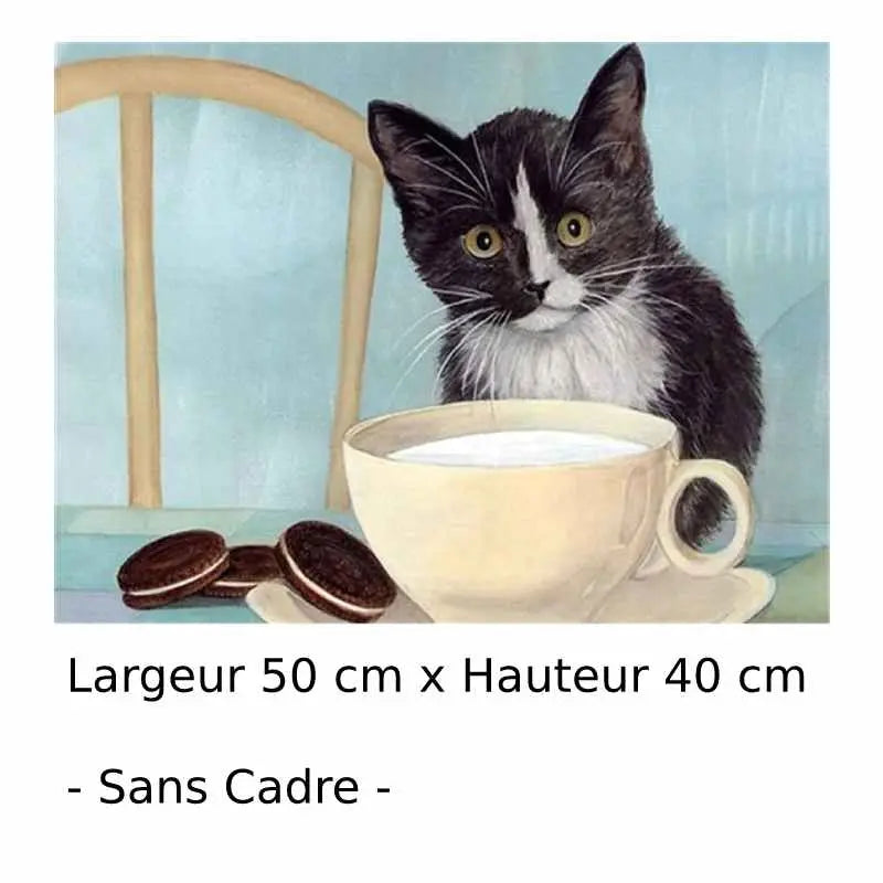 Peinture par Numéro Chat au Goûter - Vraiment-chat