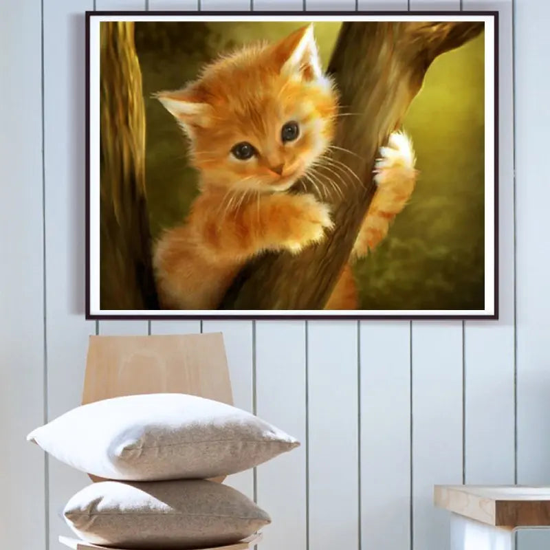 Peinture par Numéro Chaton Roux - Vraiment-chat