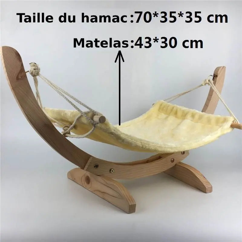 Hamac Pour Chat en Bois - Vraiment-chat