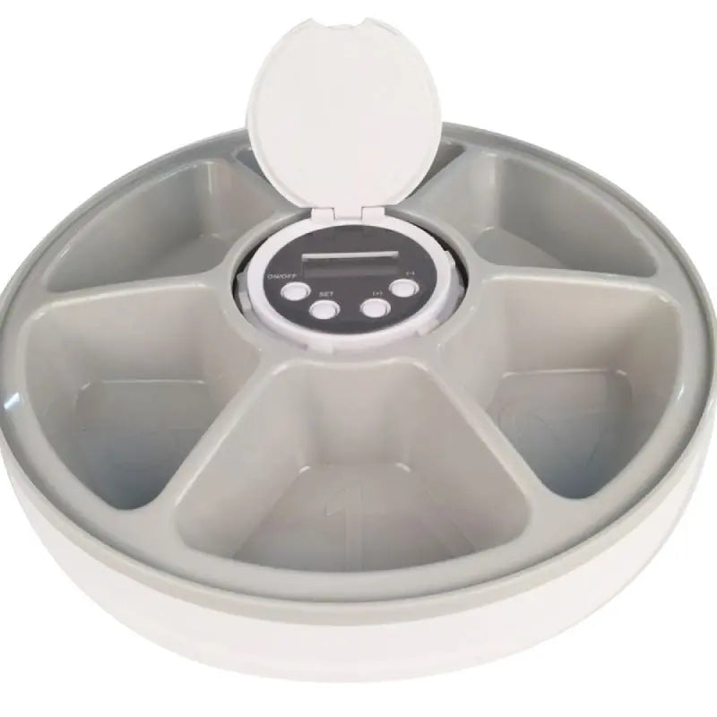 Distributeur Automatique De Croquettes Pour Chat à 6 plats - Vraiment-chat