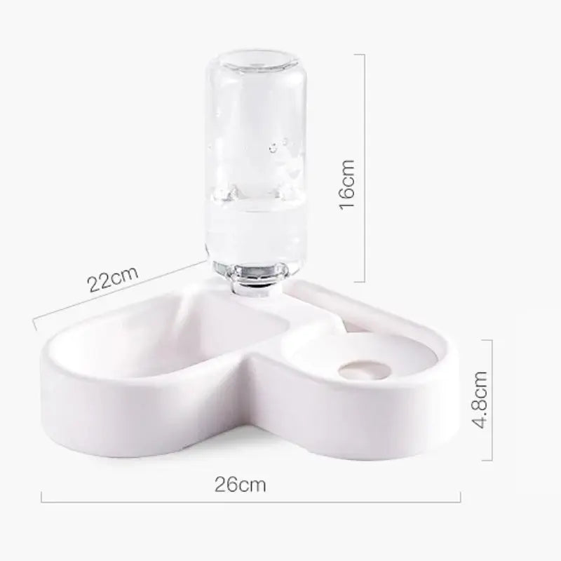 Distributeur Eau et Croquettes d'Angle - Vraiment-chat