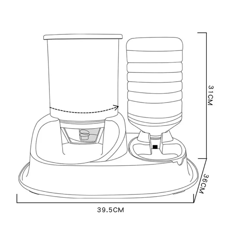 Distributeur Automatique de Croquettes et d'Eau pour Chat - Vraiment-chat