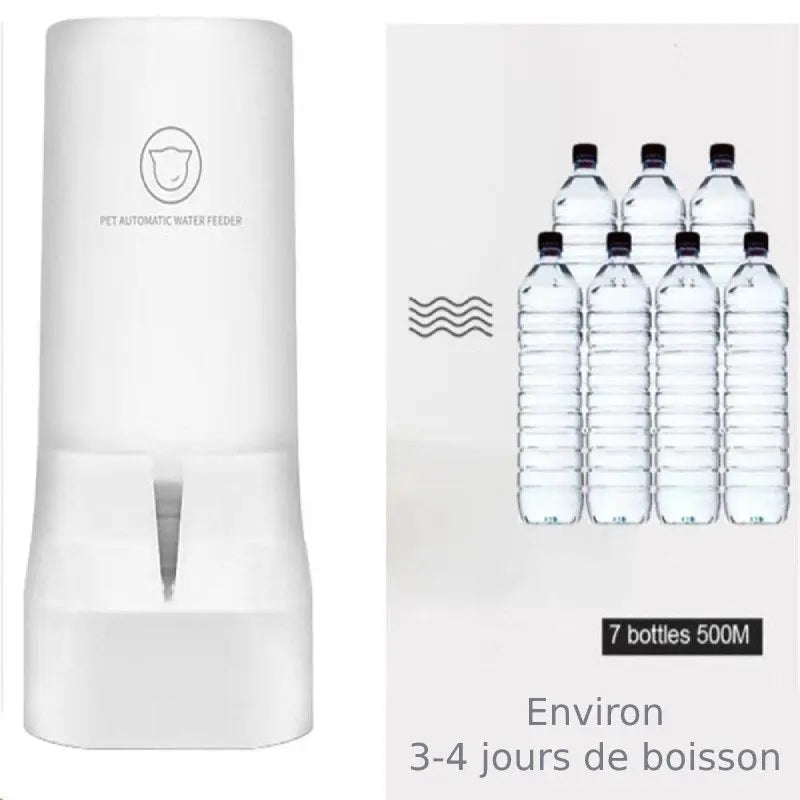 Distributeur d'eau pour Chat Blanc - Vraiment-chat