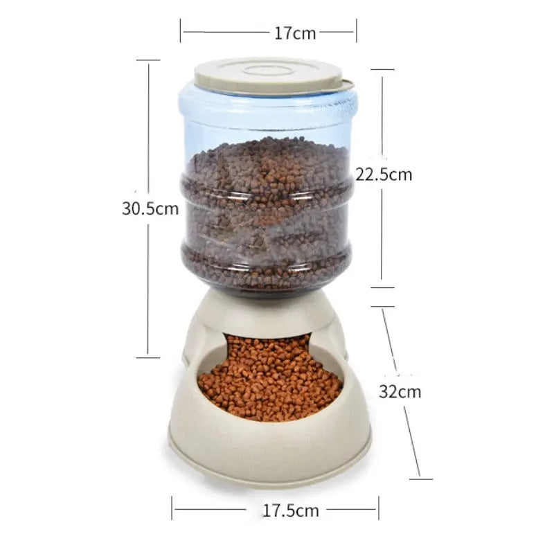 Distributeur de croquettes pour Chat Glouton Gris - Vraiment-chat