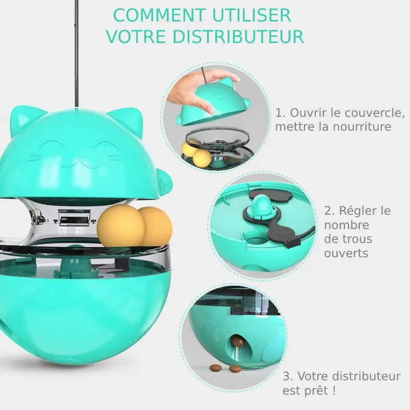 Distributeur de Croquettes Ludique - Vraiment-chat