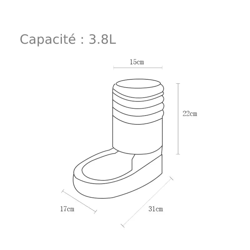 Distributeur de Croquettes et Eau pour Chat Bleu - Vraiment-chat