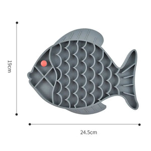 Gamelle anti-glouton en silicone en forme de Poisson Vraiment-chat