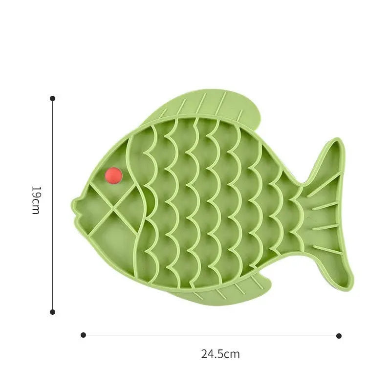 Gamelle anti-glouton en silicone en forme de Poisson Vraiment-chat