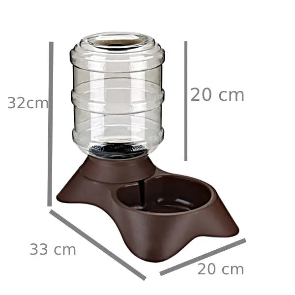 Gros Distributeur à Eau Brun - Vraiment-chat