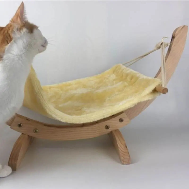 Hamac Pour Chat en Bois - Vraiment-chat