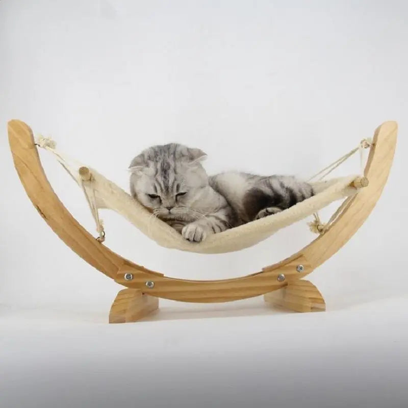 Hamac Pour Chat en Bois - Vraiment-chat