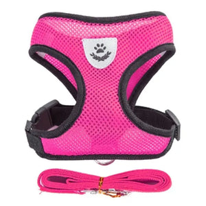 Harnais pour Chat Respirant fuchsia- vraiment-chat