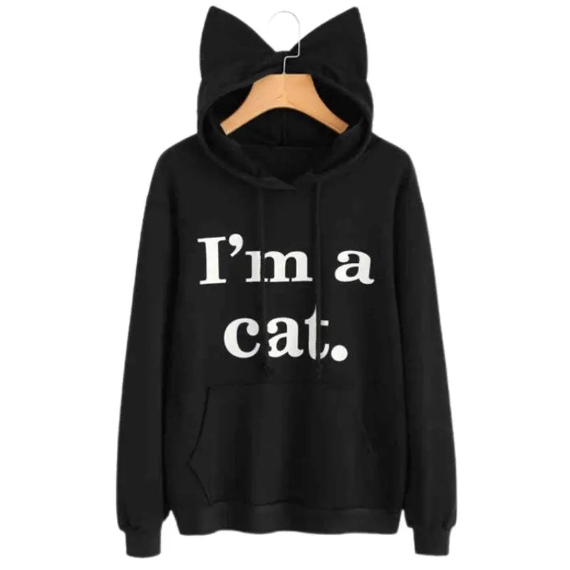 Sweat Chat Fille I'm a Cat Vraiment-chat