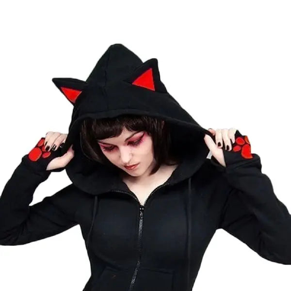 Hoodie aux Oreilles de Chat - Vraiment-chat