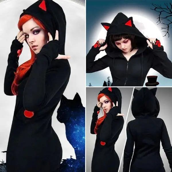 Hoodie aux Oreilles de Chat - Vraiment-chat