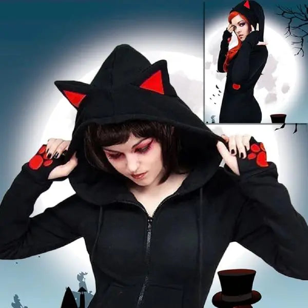 Hoodie aux Oreilles de Chat - Vraiment-chat