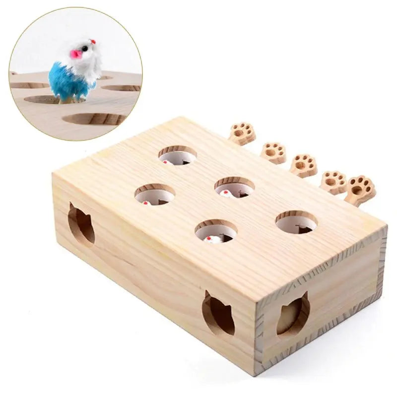 Jeu de Taupe en Bois - Vraiment-chat